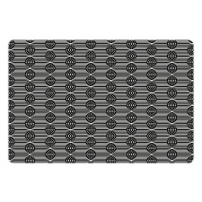 Vertical Waves Intersecting Pet Mat