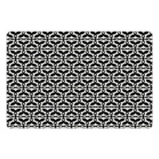 Geometric Flora Retro Art Pet Mat