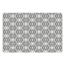 Hand Drawn Star Lattices Pet Mat