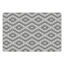 Zigzag and Squares Art Pet Mat