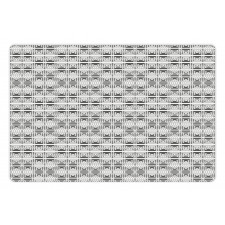 Striped Abstract Chevron Pet Mat