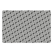 Abstract Zigzags Lattice Pet Mat