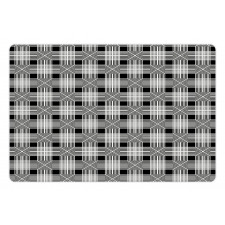 Gingham Inspired Pattern Pet Mat