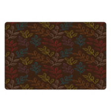 Colorful Branches with Buds Pet Mat