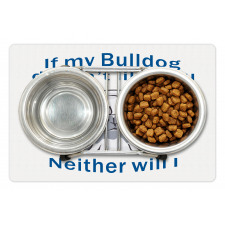 Humorous Typographic Design Pet Mat