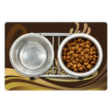 Ornamental Coffee Mug Design Pet Mat