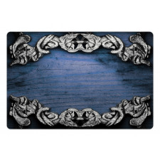 Gothic Iron Ornament Pet Mat