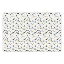 Jungle Giraffes Plants Pet Mat