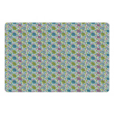 Colorful Ethnic Sketch Pet Mat