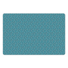 Curvy Leave Ornaments Pet Mat