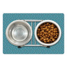 Curvy Leave Ornaments Pet Mat