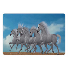 Digital Animal Herd Running Pet Mat