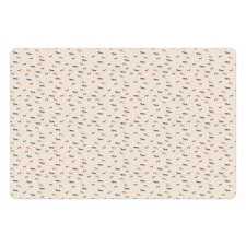 Farm Party Horse Polka Dots Pet Mat