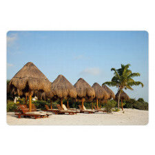 Playa Del Carmen Beach Image Pet Mat