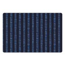 Blue Monochrome Art Pet Mat