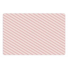 Diagonal Curved Stripes Pet Mat