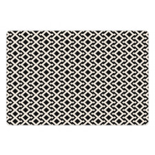 Ethnic Style Rhombuses Pet Mat