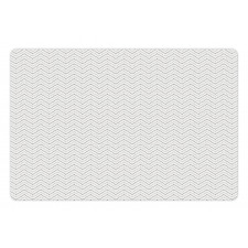 Repeated Dotted Lines Pet Mat