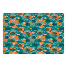 Abstract Monstera Leaves Pet Mat