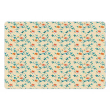 Watercolor Style Rose Flower Pet Mat