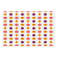 Tasty Food Choices Plum Peach Pet Mat