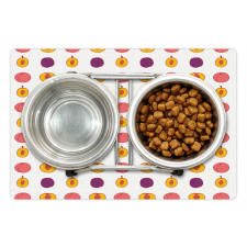 Tasty Food Choices Plum Peach Pet Mat