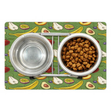 Avocado Apples Banana Lime Pet Mat