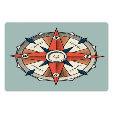 Cruise Compass Grunge Pet Mat