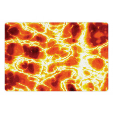 Hot Burning Lava Fire Pet Mat