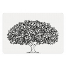 Engraved Style Apple Tree Pet Mat