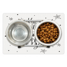 Christmas Cheer Typography Pet Mat