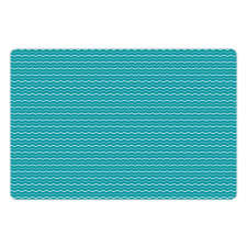 Nautical Symmetrical Lines Pet Mat