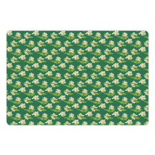 Nature Flowers with Leaves Pet Mat