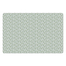 Simple Petals Pastel Nature Pet Mat