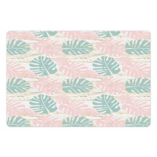 Bicolour Monstera Leaves Pet Mat