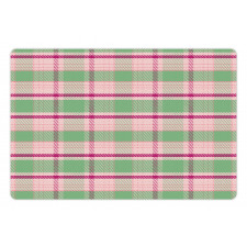 Symmetric Plaid Graphic Pet Mat