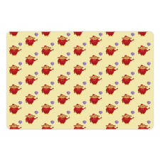 Funny Monkey in Show Clothes Pet Mat