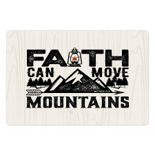 Faith Can Move Mountains Art Pet Mat