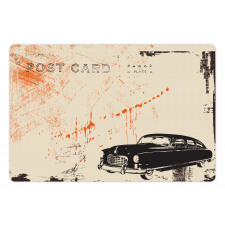 Old Fashioned Car Art Pet Mat