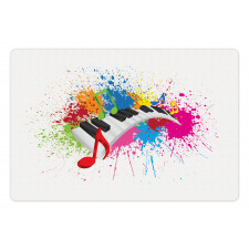 Paint Splatter Keyboard Fun Pet Mat