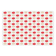 Symmetric Bicolour Fruits Pet Mat