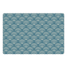 Blue Floral Pattern Pet Mat