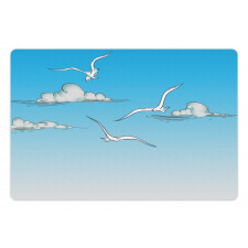 Seagulls Flying Ombre Sky Pet Mat