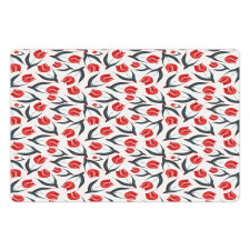 Vintage Inspired Tulips Pet Mat