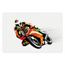Motorcycle Racer Sport Pet Mat