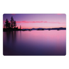 Hazy Calm Lake Tahoe Pet Mat