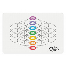 Chakra Point Rings Pet Mat