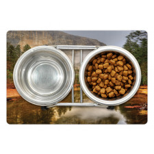 River in Morning View Pet Mat