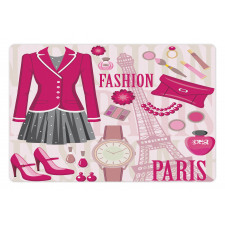 Fashion in Paris Dresses Pet Mat