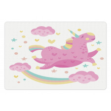 Unicorn with Star Rainbow Pet Mat